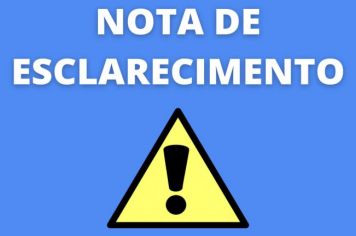 NOTA DA CÂMARA MUNICIPAL