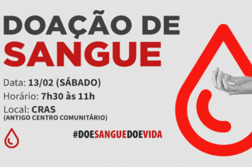 SEGUNDO MUTIRÃO DE DOAÇÃO DE SANGUE