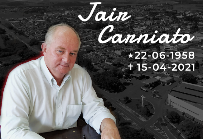 VÍTMA DE COVID-19, MORRE PREFEITO JAIR CARNIATO