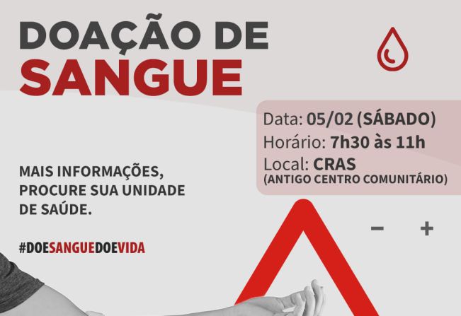 DOAÇÃO DE SANGUE NO CRAS