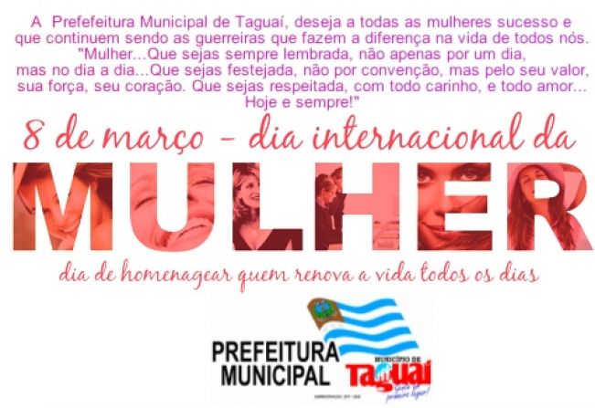 DIA INTERNACIONAL DA MULHER 