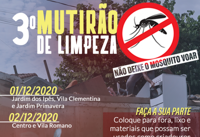 3° MUTIRÃO DE LIMPEZA CONTRA A DENGUE É SUCESSO