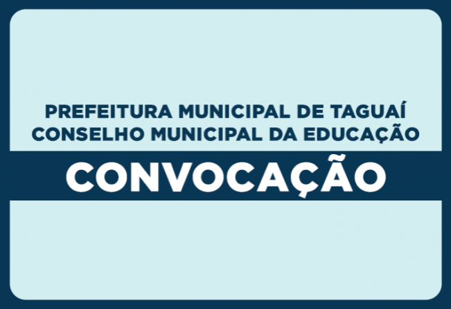 CONVOCAÇÃO PARA REUNIÃO DO CONSELHO DO FUNDEB