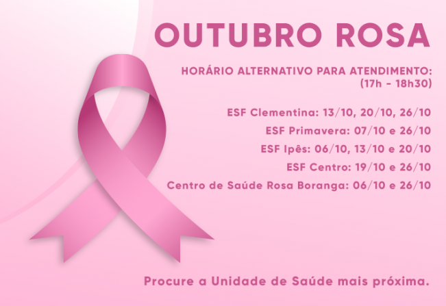 COORDENADORIA DE SAÚDE DÁ INÍCIO À PROGRAMAÇÃO DA CAMPANHA DO OUTUBRO ROSA