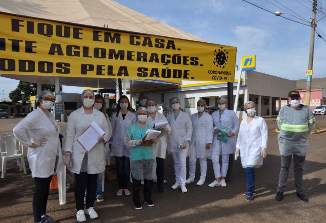 BARREIRA SANITÁRIA ACONTECE NA ENTRADA PRINCIPAL DA CIDADE